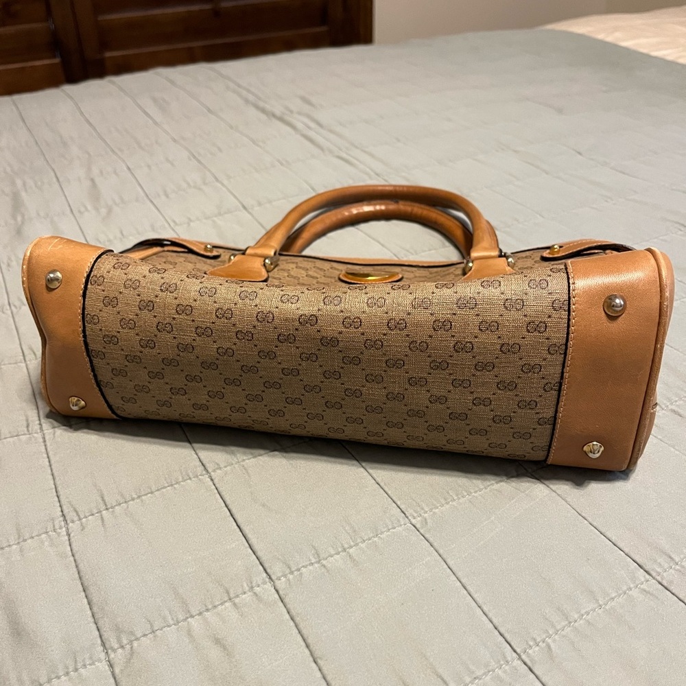 1970s Gucci 2-handle tan purse - Picture 16 of 16